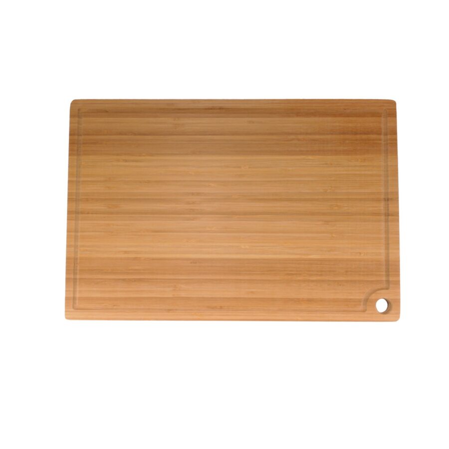 Grooved Bamboo Cutting Board with Hanging Hole Choice - 17.25"x11.75"x0.75"